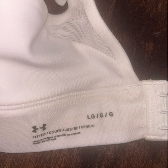 UNDER ARMOUR INFINITY MID 2.0 BRA WHITE SIZE LARGE Fitted - Picture 3 of 11